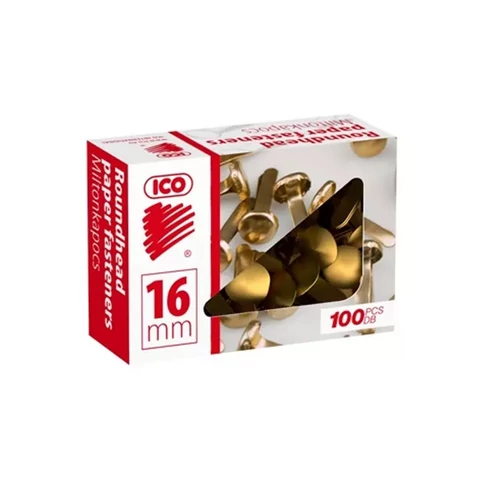 ICO miltonkapocs 16 mm 100 db/doboz dokumentumok gyors rögzítésére