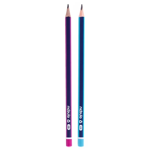 Nebulo 2B grafitceruza – sötét, puha grafit, pontos vonal, ergonomikus fa test, irodai és iskolai használatra tervezve