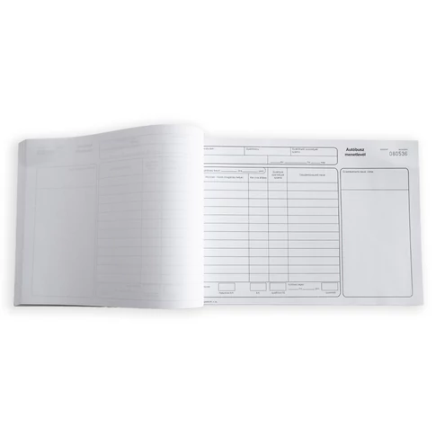 Autóbusz menetlevél A4, 100lap,os fekvő D.GEPJ.41