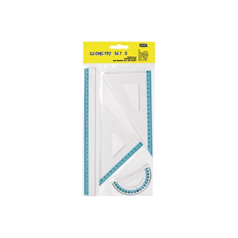 Vonalzókészlet EDUCA közepes, felakaszható tasakban