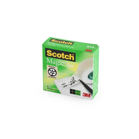 Ragasztószalag 3M Scotch 810 Magic Tape – dokumentumjavításhoz, boríték lezáráshoz, matt és láthatatlan hatás papíron