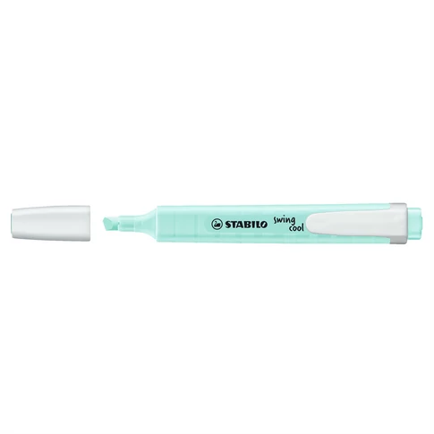 Szövegkiemelő 1-4mm, vágott hegy Stabilo Swing cool pastel 275/113 türkiz