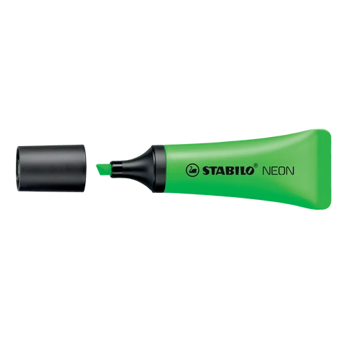 Szövegkiemelő 2-5mm, Stabilo Neon 72/33 zöld