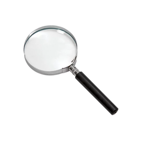 Nagyító o 50mm, üveg lencséjű 6x