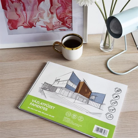 Vázlatfüzet FAMENTES B/4 32 lap 120gr Bluering