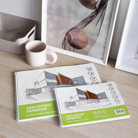 Vázlatfüzet FAMENTES B/4 32 lap 120gr Bluering