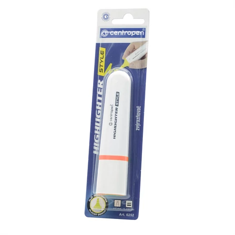 Szövegkiemelő 1-4,6 mm, vágott hegyű, Centropen 6252 neon narancs