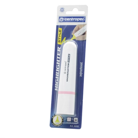 Szövegkiemelő 1-4,6 mm, vágott hegyű, Centropen 6252 pasztell rózsaszín