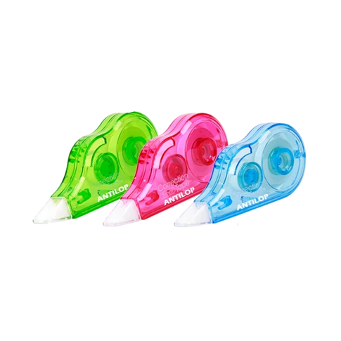 Áttetsző testű, 5 mm x 5,5 m-es eldobható hibajavító roller, Antilop