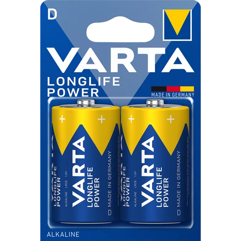 Elem góliát LR20D longlife Power 2 db/csomag, Varta