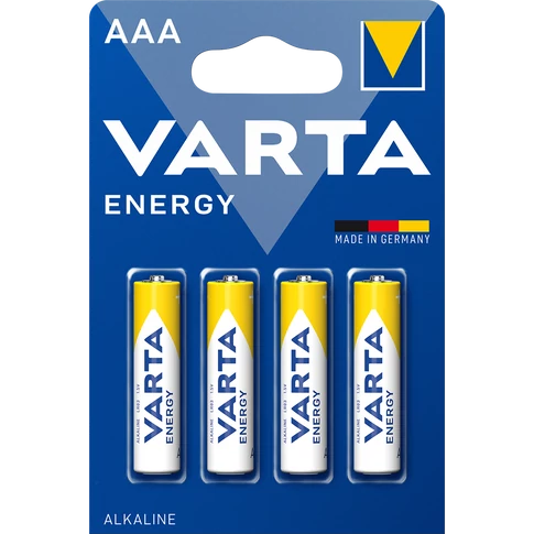 Varta AAA mikro LR03 Energy alkáli elemek 4 darabos blisztercsomagban – hosszú élettartamú energiaforrás