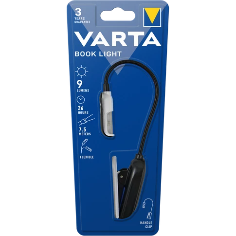 Elemlámpa olvasó lámpa, Book Light Varta