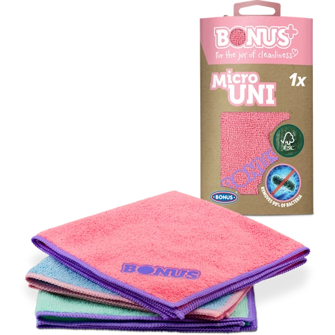 Mikroszálas törlőkendő, univerzális felhasználásra, 35×35 cm méretben