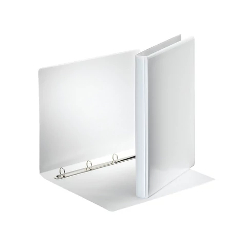 Esselte panorámás A4 gyűrűskönyv, fehér PP borítás, 4 gyűrűs szerkezet, 2,5 cm 