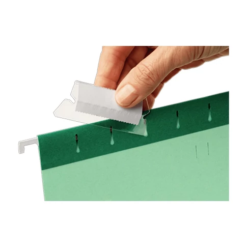 „Esselte Classic függőmappa cserecímketartó 25 db/csomag – függőmappák feliratozásához és gyors iratazonosításhoz