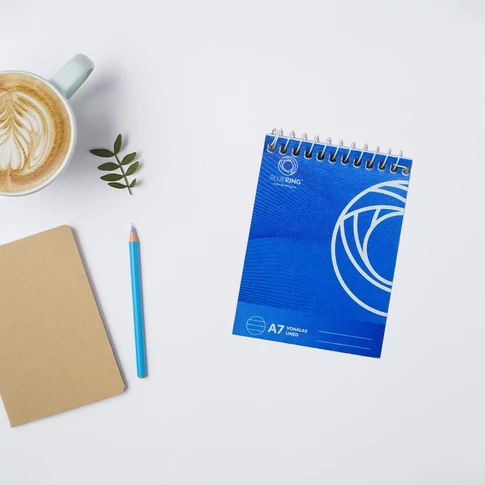 Bluering A7 spirálozott jegyzettömb vonalas kivitel