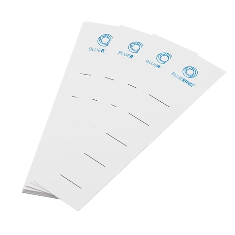 Gyűrűskönyv cserecímke 35 mm Bluering 50 db gerinccímke feliratozáshoz