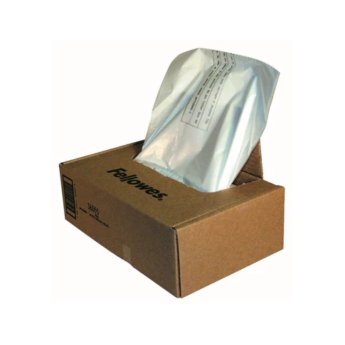 Hulladékgyűjtő zsákok iratmegsemmisítőhöz, 150-160 literes kapacitásig, FELLOWES 50 db/csomag