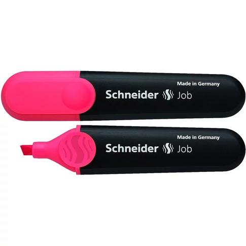 Piros Schneider Job 150 szövegkiemelő – vágott hegy 1–5 mm, vízbázisú tinta, normál és fénymásoló papírhoz
