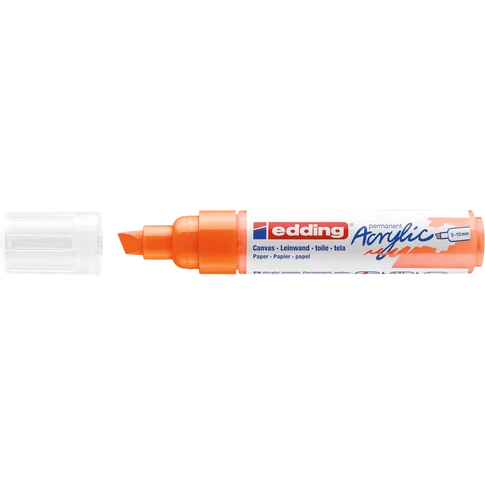 Akril marker 5-10mm, Edding 5000 neon narancssárga