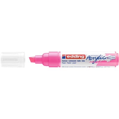 Akril marker 5-10mm, Edding 5000 neon rózsaszín