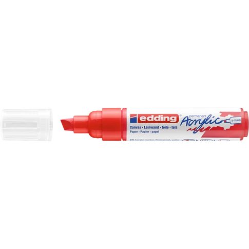 Akril marker 5-10mm, Edding 5000 piros