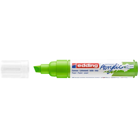Akril marker 5-10mm, Edding 5000 sárgászöld