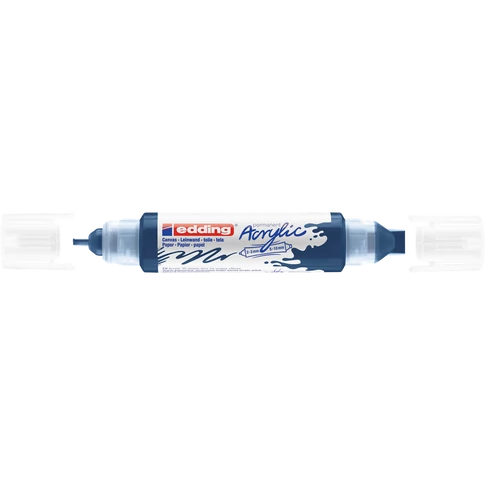 Akril marker 2-3mm, és 5-10mm, 3D kétvégű Edding 5400 éjkék