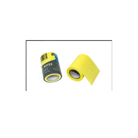 Jegyzettömb öntapadó, henger utántöltő, 60 mm x 80 m, Info Notes, brilliant sárga