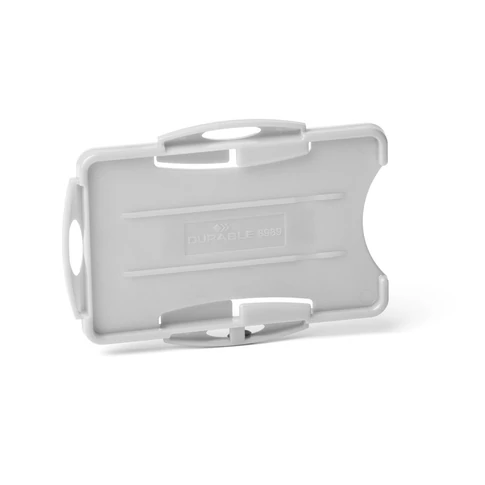 Biztonsági kártyatartó 2 kártyához DURABLE ECO szürke 10db/csom