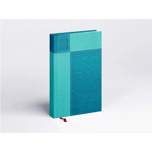 Határidőnapló Prémium M B/5, heti krémszínű lapokkal türkiz Realsystem 2026.