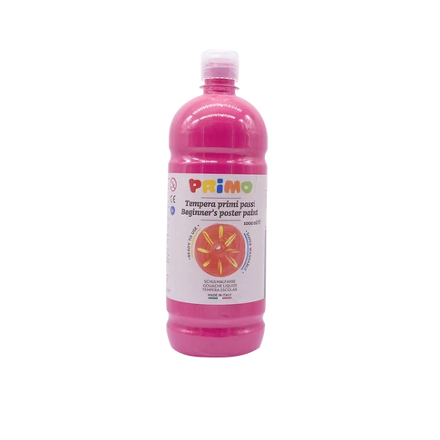 Primo 301 magenta tempera 1000 ml – festéshez, rajzoláshoz, kreatív projektekhez iskolában és otthon