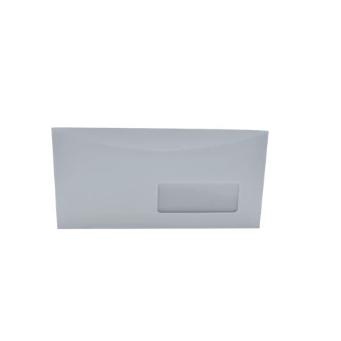 Boríték LC6/5 enyvezett bélésnyomott jobb ablakos 35x90mm, gépi töltéshez, külső füles 114x229mm, J28A20 Bluering®