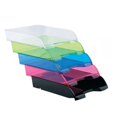 Nyomtatványok, A4-es lapok és dossziék gyors szortírozásához – Bluering 550 irattálca 345×270×67 mm.