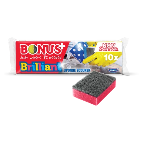 Mosogatószivacs 10 db/csomag Bonus+ Brilliant_B513