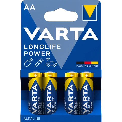 Elem AA ceruza LR06 Longlife Power 4 db/csomag, Varta 