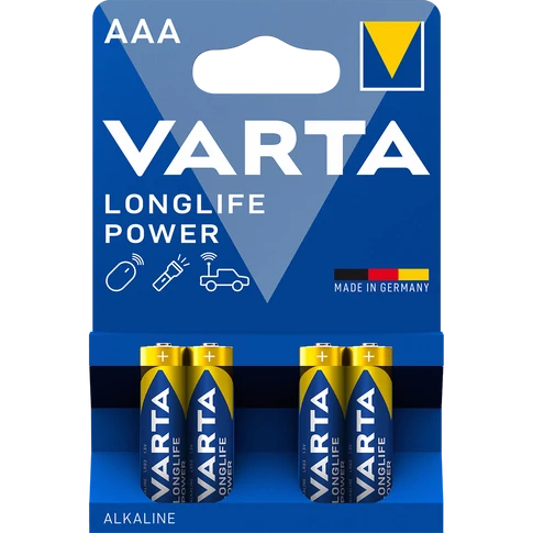 Elem AAA mikro LR03 Longlife Power 4 db/csomag, Varta 