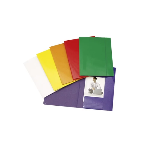 Gumis mappa A4, 600g. FC karton Glossy sárga