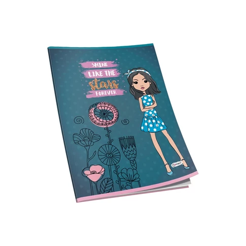 Füzet glitteres CONNECT A/4, 40 lap, 80gr papír, kockás