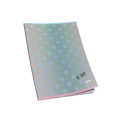 Füzet glitteres CONNECT A/5, 40 lap, 80gr papír, kockás