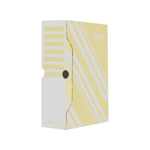 Fornax archiváló doboz iratrendezőhöz 29,7×33,9×8 cm – hullámkarton doboz A4 méretű dokumentumok könnyű rendszerezéséhez