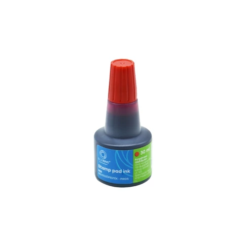 Bluering® Flower bélyegzőfesték piros, 30 ml – irodai bélyegzőzéshez, normál papírra és nedvszívó felületekre