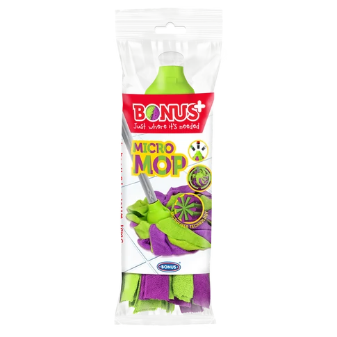 MicroMop Bonus+ B629 felmosófej, 150 g, mikroszálas mop fej általános takarításhoz