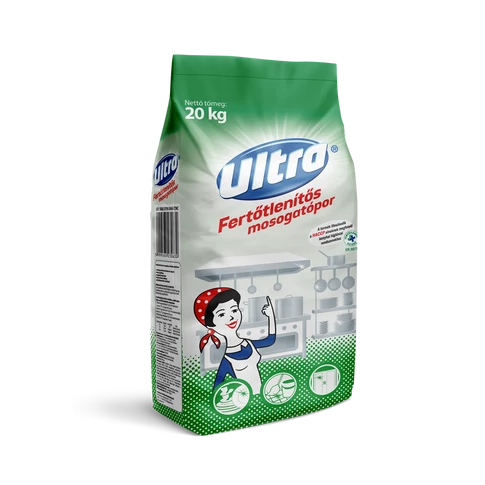 Mosogatópor fertőtlenítő hatással zsákos 20 kg Ultra