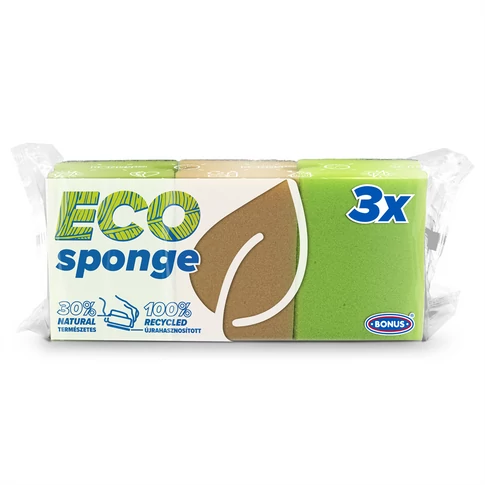 Mosogatószivacs 3 db/csomag formázott Bonus  B019