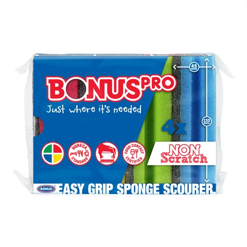 Mosogatószivacs 4 db/csomag formázott HoReCa BonusPRO_B118