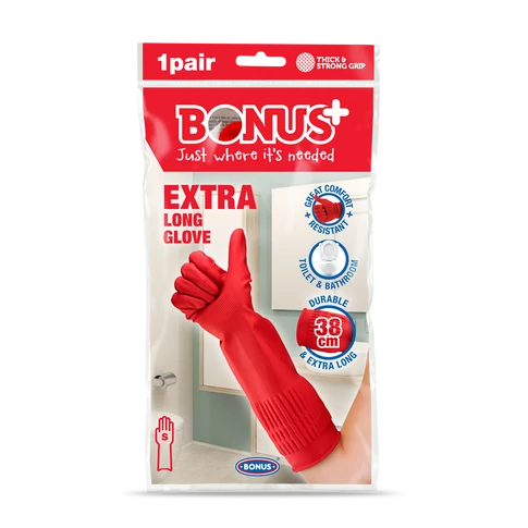 Gumikesztyű extra hosszú 38 cm-es hossz S HoReCa Bonus+ B043