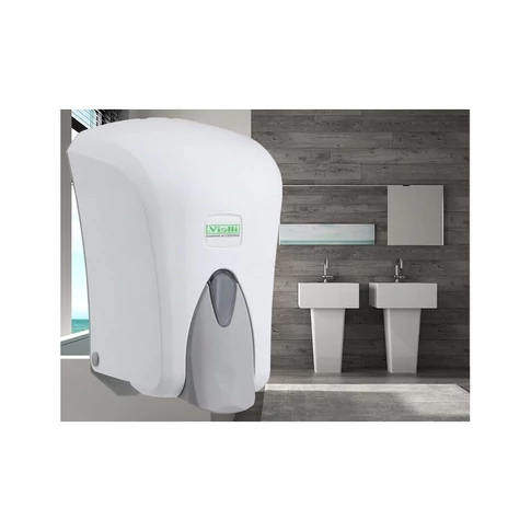 Adagoló folyékony szappanhoz 1 liter műanyag S6 Vialli fehér