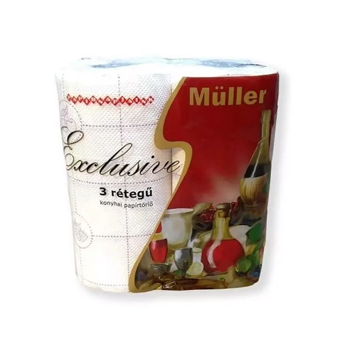 Exclusive háztartási papírtörlő 3 rétegű 2 tekercses