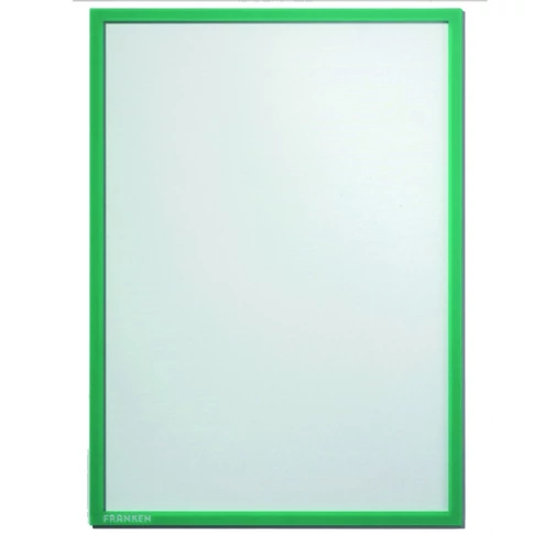 Infókeret A4, mágneses ITSA4M 02 Franken zöld